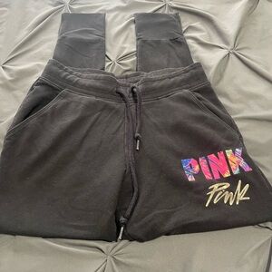 Victoria's Secret PINK Black Sweatpants